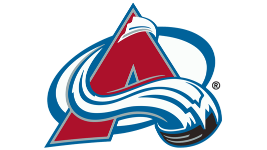 Colorado Avalanche logo on a green background