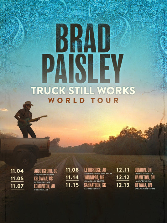 BRAD PAISLEY Camrose Shuttle - Edmonton Nov 07, 2025