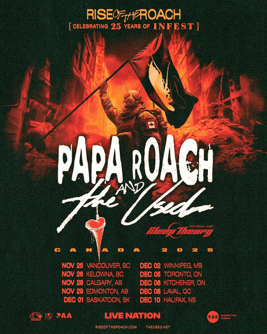PAPA ROACH concert shuttle – Edmonton Nov 29