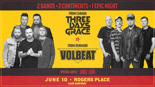 *Concert Shuttle Camrose to VOLBEAT w/ Three Days Grace June 10, 2025